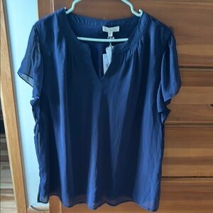 Nine Britton Blue Blouse Elegant Design